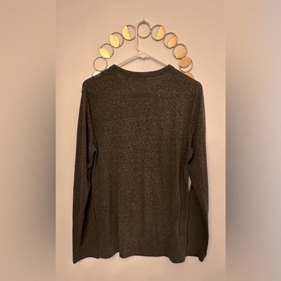 Marc Anthony Mens Henley Tee Shirt Dark Grey Color Size Small Long Sleeves. - Picture 4 of 4